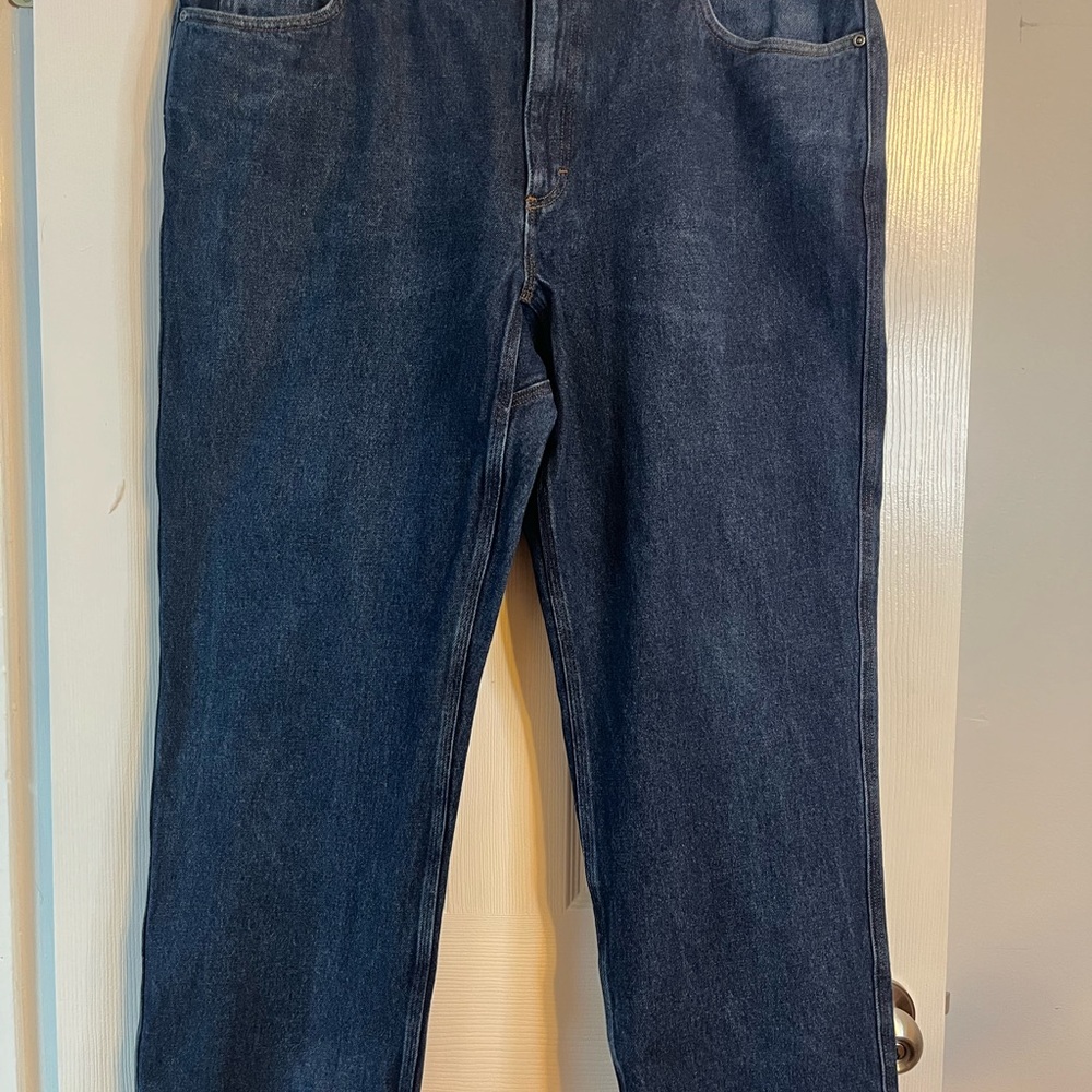 Duluth Trading Co Blue Straight Jeans Classic Style Relax Fit